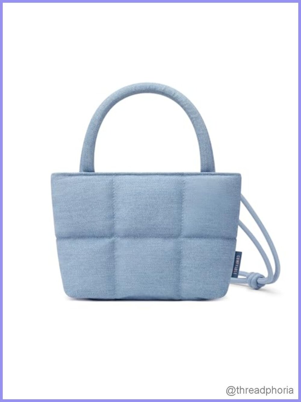 Quilted Puffy Crossbody Satchel with Adjustable Strap Top Handle Bag